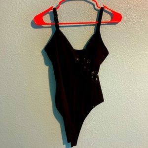 True religion black onsie top